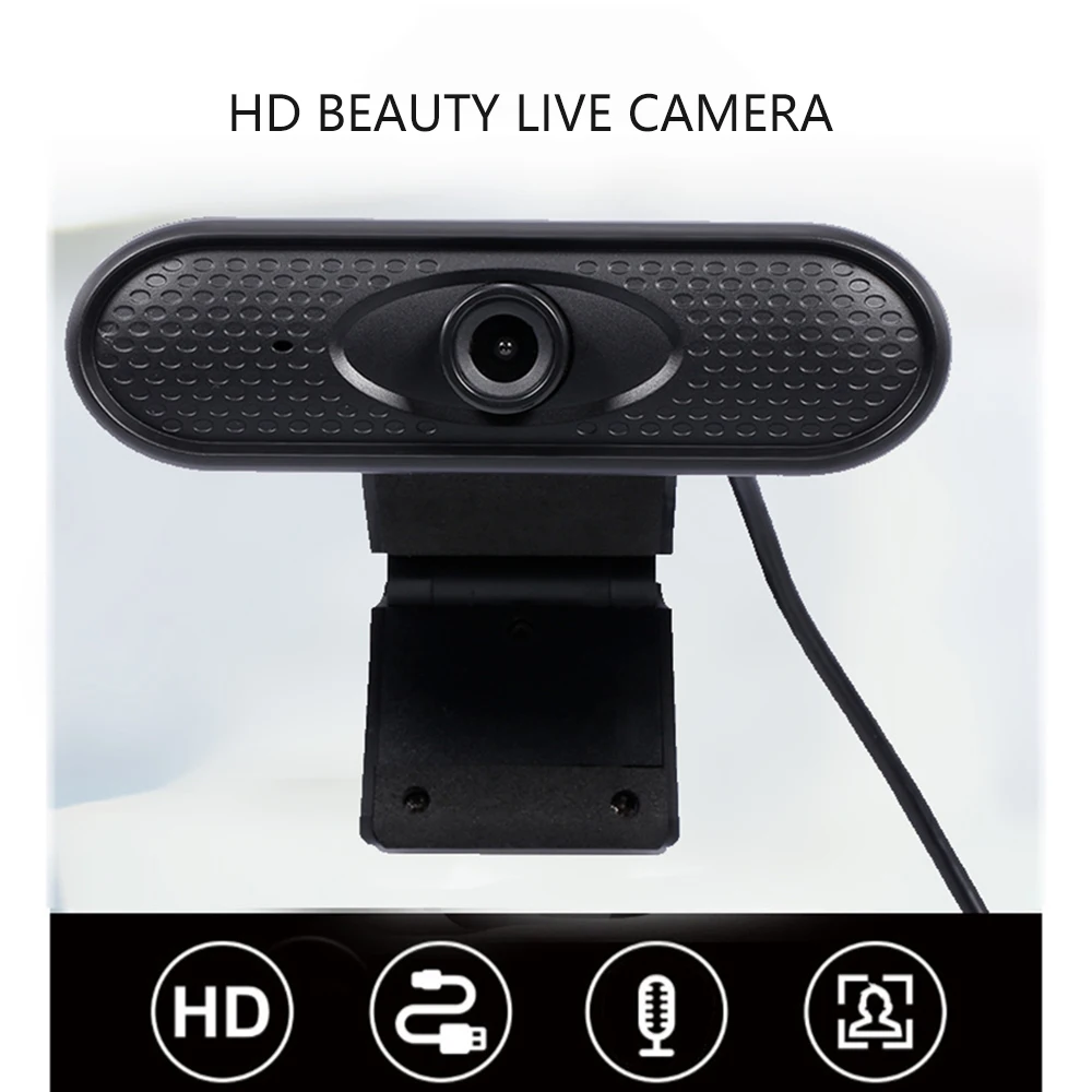 Webcam 1080P Auto Focus -in Microphone High-end Video Call Camera Computer Peripherals Web Clip-on For PC Laptop | Компьютеры и офис