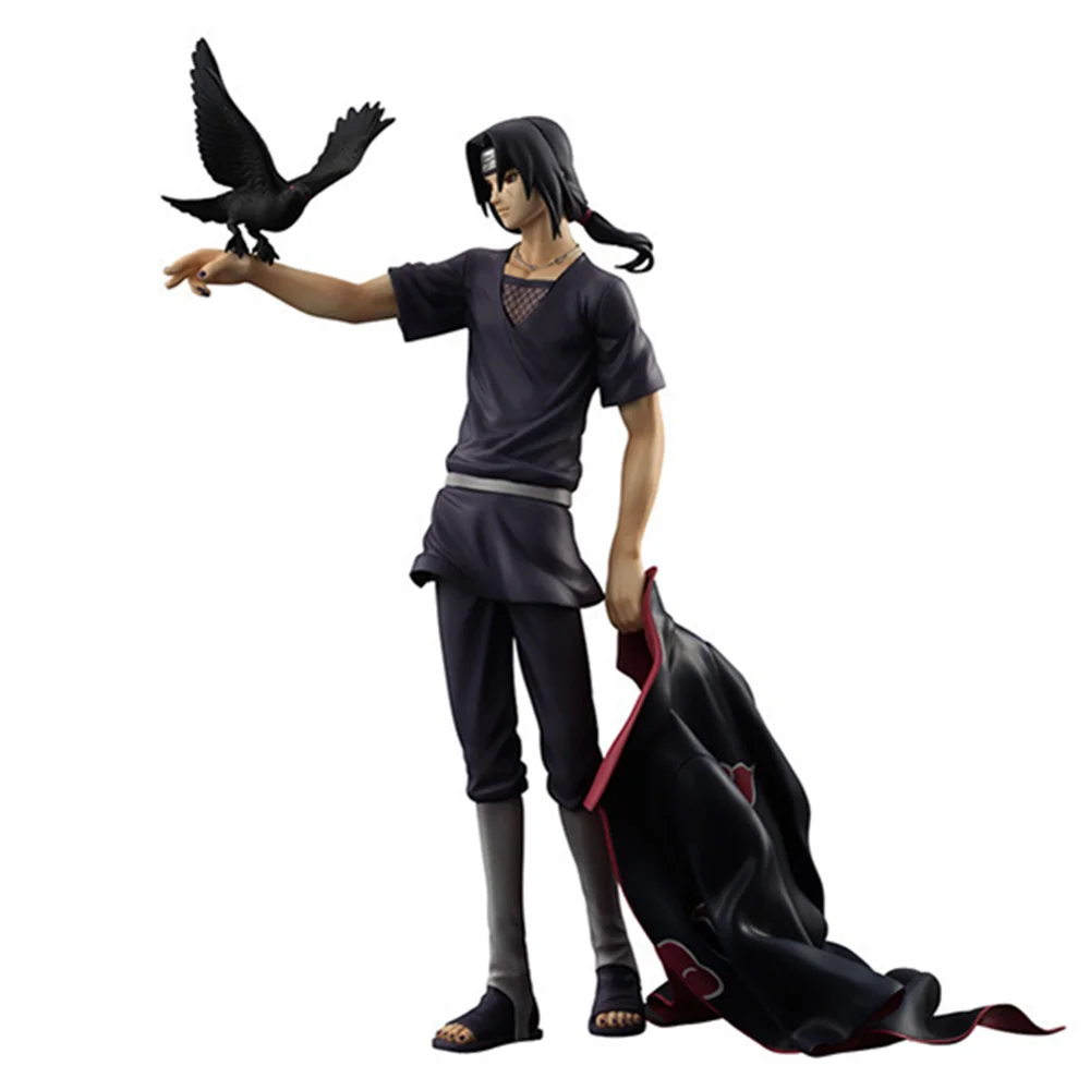 Аниме Наруто Учиха Итачи с вороной Фигурки ПВХ горячие игрушки Shippuden Рождественский подарок Саске Фигурки Коллекционная фигурка
