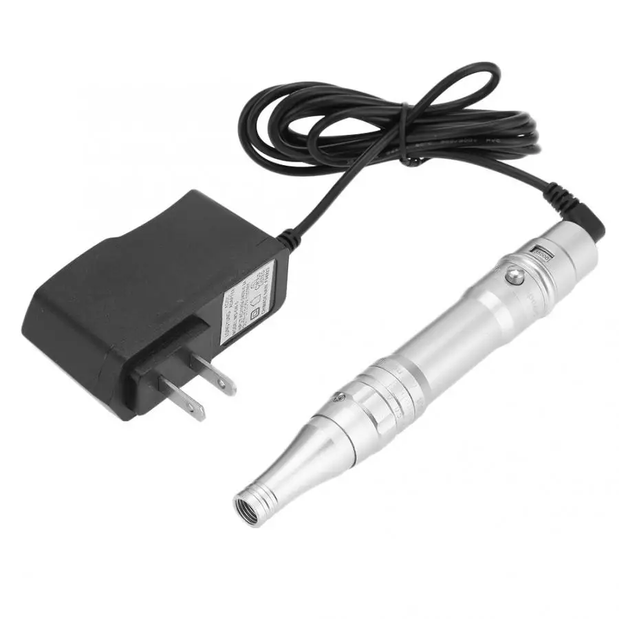 Silver US Plug Перманентный макияж машина Электрический Полупостоянный бровей Тело Татуировки Ручка микроблейдинг Машина Инструмент 110-240 в постоянный макияж s - Цвет: Silver US Plug