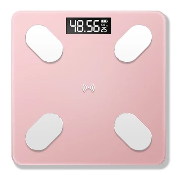 

Digital Scale Body Fat Electronic Scale Weighing Weight USB Rechargeable Smart Scales 59 Item Data BT Connection Voice Broadcast