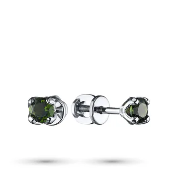 

Pusety of silver with chrome diopside e0605ps01163100