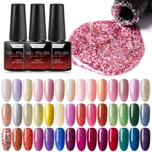 T-TIAO CLUB, 6 мл, блестящий гель, голографический лак, яркие блестящие, для дизайна ногтей, лак для DIY, долговечный, впитывающий УФ-гель, лак