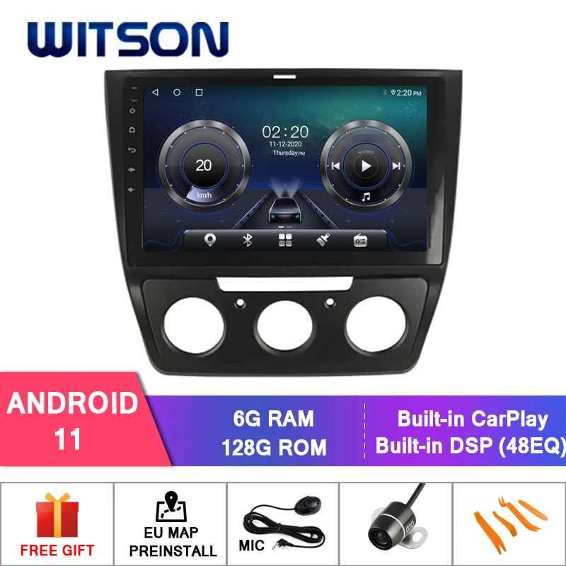 

WITSON 10.2'' BIG SCREEN Android 11 CAR RADIO FOR VOLKSWAGEN YETI 2014-2017 (Manual Air- Conditioner version) Car Multimedia