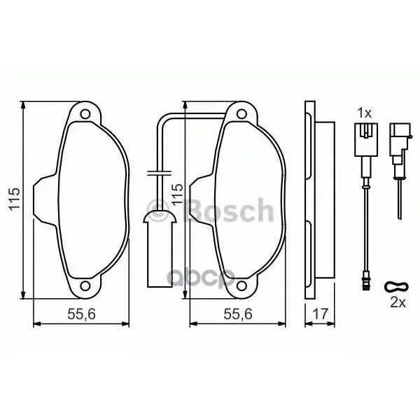 Тормозные Колодки 0986424379 Bosch арт. 0986424379