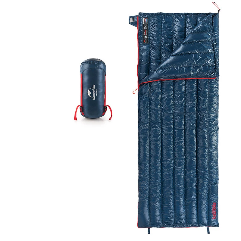Portable Nylon Goose Down Sleeping Bag Ultralight Envelope Type For Outdoor Camping 15D 400T Nylon