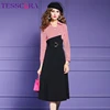 TESSCARA Women Autumn Winter Elegant Dress Shirt Festa Female Designer Office Cocktail Party Robe High Quality Vintage Vestidos ► Photo 2/6