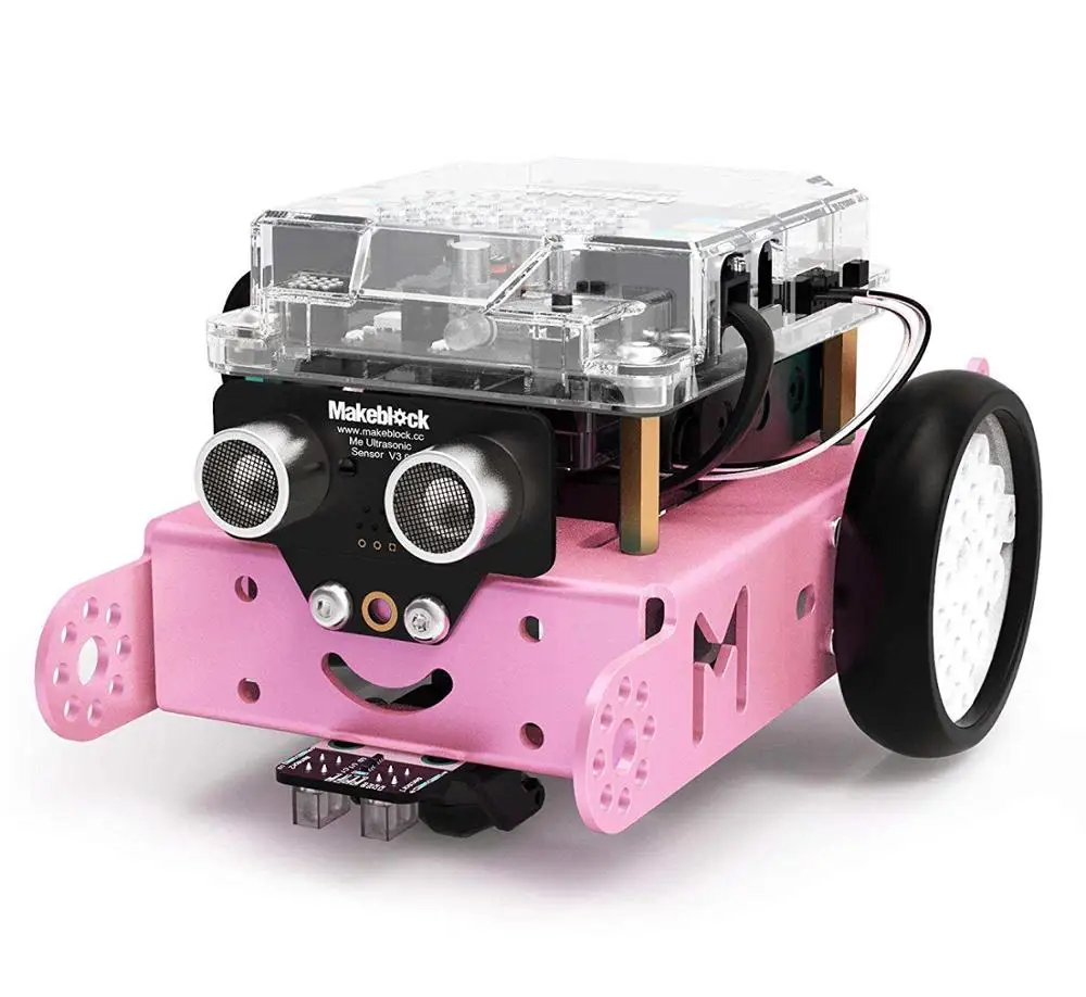 Makeblock mBot DIY Robot Kit, программирование на начальном уровне для детей, образование на стволе.(Синий, версия Bluetooth - Цвет: Розовый