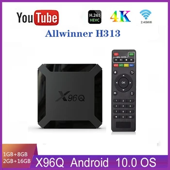 

X96Q Smart Box Android 10.0 TV Box Allwinner H313 Quad Core 2GB 16GB Support 4K Netflix Youtube X96 Q Set Top Box Media Player