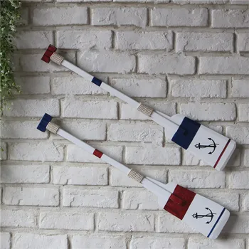 

Mediterranean style jewelry Home Furnishing 1 place layout wooden ship paddle decorative paste