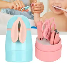 Детский набор для ухода за ногтями, детские ножницы для стрижки ногтей, пинцет, маникюрный набор, подарок для беременных мам, безопасный для новорожденных волос, набор для ухода за ногтями с коробкой