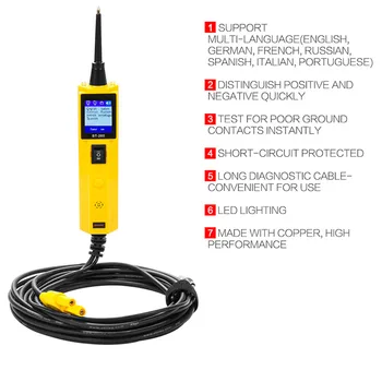 

BT260 Automotive Circuit Tester Power Probe Electrical System Diagnostic Tool for Vehicle/Motorcycle/Boat/Trucks ALI88