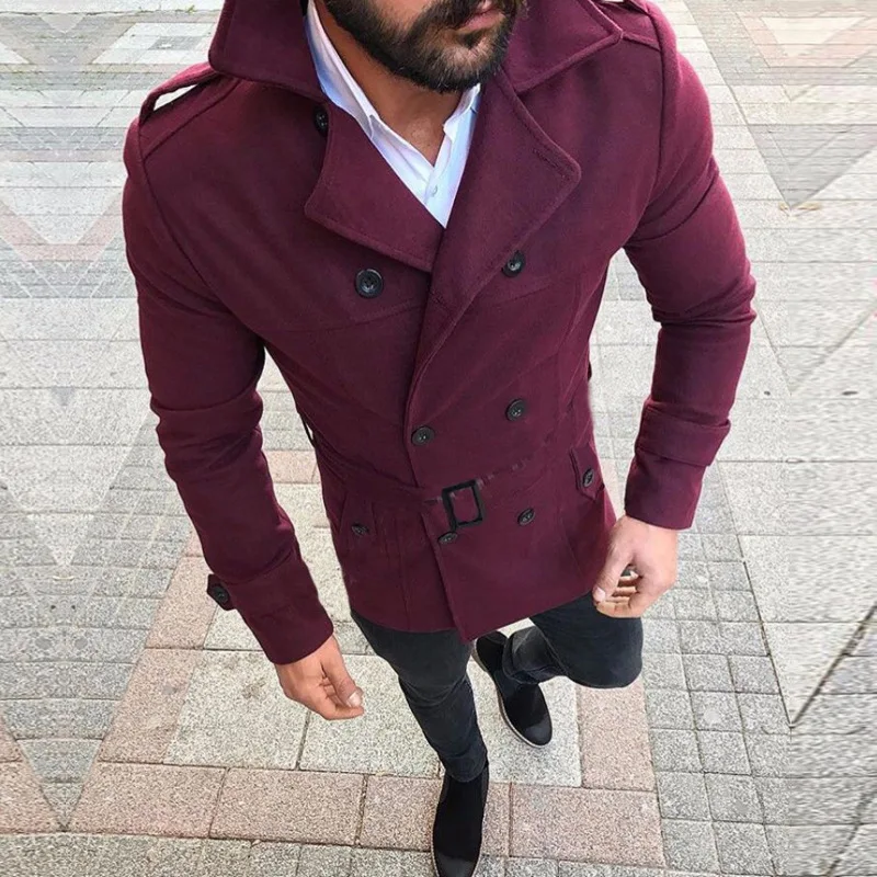 Осенне-зимняя мужская куртка Slim Fit Chaqueta Hombre, однотонная уличная Мужская одежда, топы, пальто с длинными рукавами, куртки Veste Homme