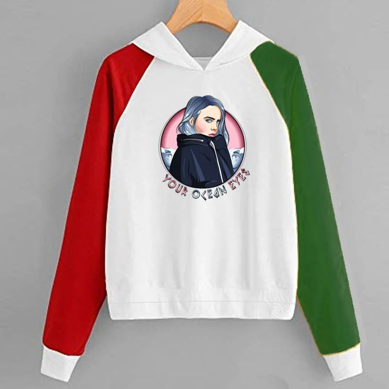 Billie Eilish, толстовка для мальчиков, куртка, пальто, комикс, мультфильм, американский рэпер, Billie Eilish, толстовка, для женщин, мужчин, хип-хоп, толстовки - Цвет: style 3