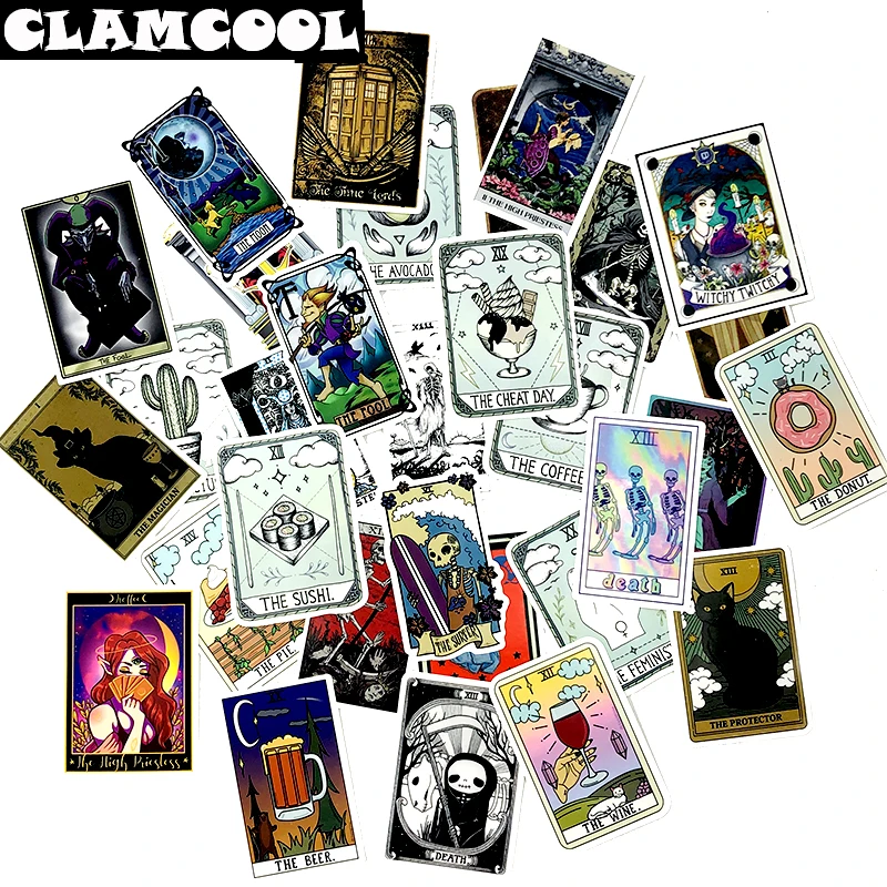 Наклейки Fate Game Tarot для скрапбукинга 50 шт. игрушек скейтбордов гитар чемоданов