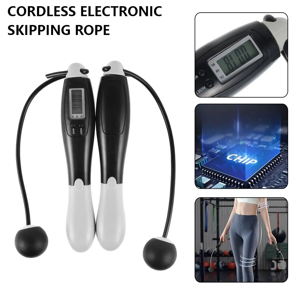 Cordless Jump Rope Smart Electronic Digital wireless Skip Rope Calories Consumption Body