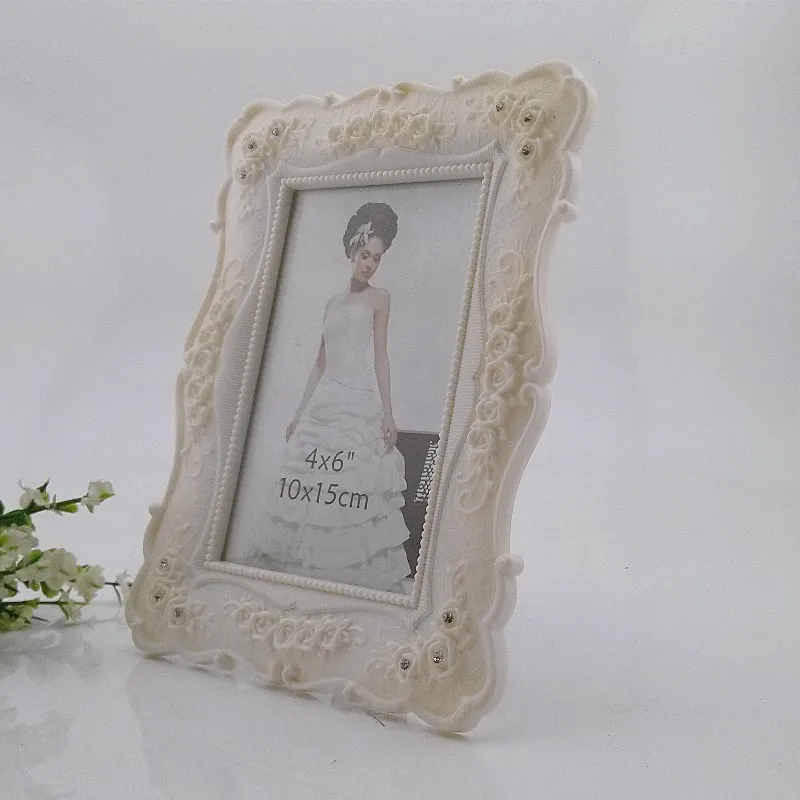 European Style Creative White Resin Palace Frame 6-Inch 7-Inch 8-Inch 10-Inch Wedding Photo Tabletop Manufacturers Direct Sellin