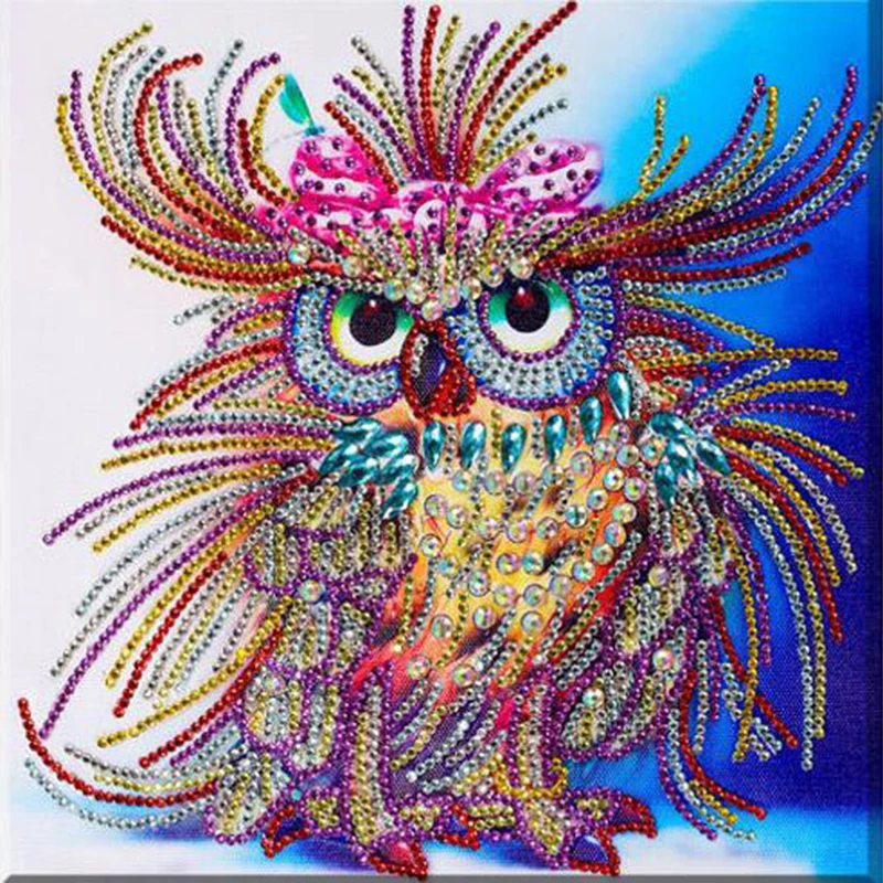 5D DIY 30x30 см в форме алмазной живописи Животные Сова ремесла Вышивка Из мозаики