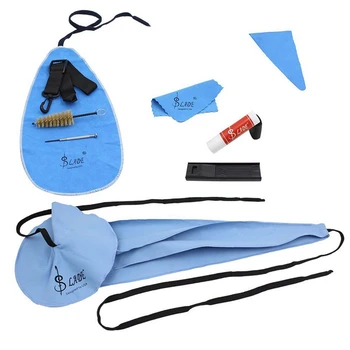 

SLADE 10-in-1 Saxophone Cleaning Care Kit Belt Cork Grease Thumb Rest Cushion Reed Case Mouthpiece Brush Mini Screwdriver Cleani