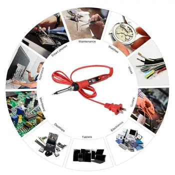 

80W Electric Soldering Iron Adjustable Temperature 220V 110V Solder Iron Rework Digital Tips Tool Repair Welding Kit Displa C4D1