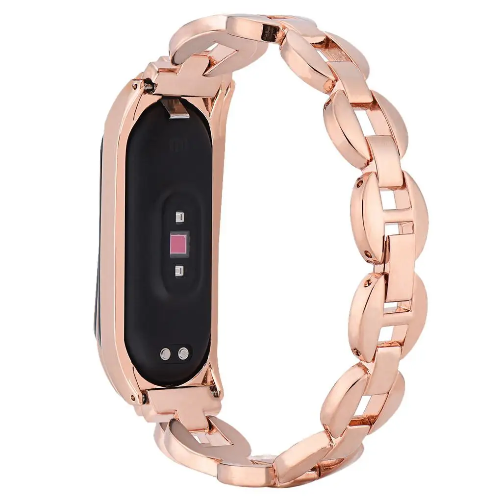 Ремешок сменный спортивный ремешок, браслет+ металлический чехол для Xiaomi Mi Band 4 bracelee ремешок для браслета D1 - Цвет ремешка: GD 1
