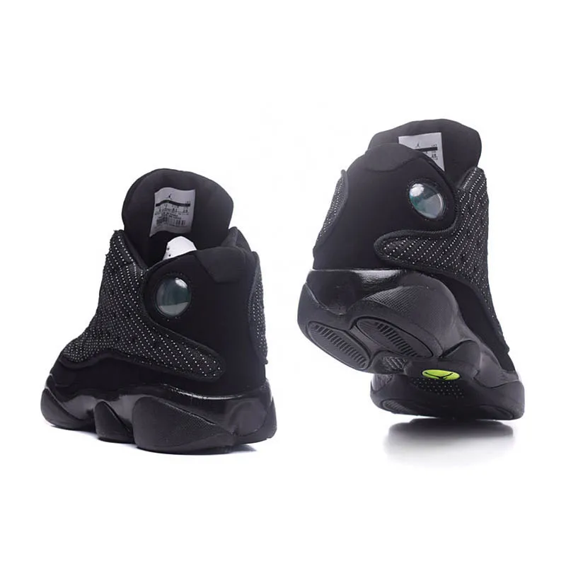 JORDAN 13 баскетбольные кроссовки в стиле ретро, высокое качество, Черный кот, кроссовки He Got Game, Мужская Уличная дышащая обувь, желтая обувь Melo
