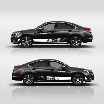 Авто кузова наклейка внешние аксессуары для Subaru Legacy зрение Спорт Mark Levinson спортивные полоски наклейки для автомобиля - Название цвета: Black car