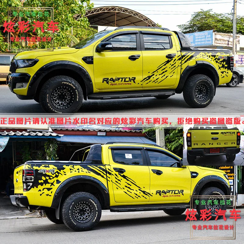 New Car Sticker For Ford RANGER Body Decoration Sticker RANGER Exterior  Modified Pull Flower Film - AliExpress