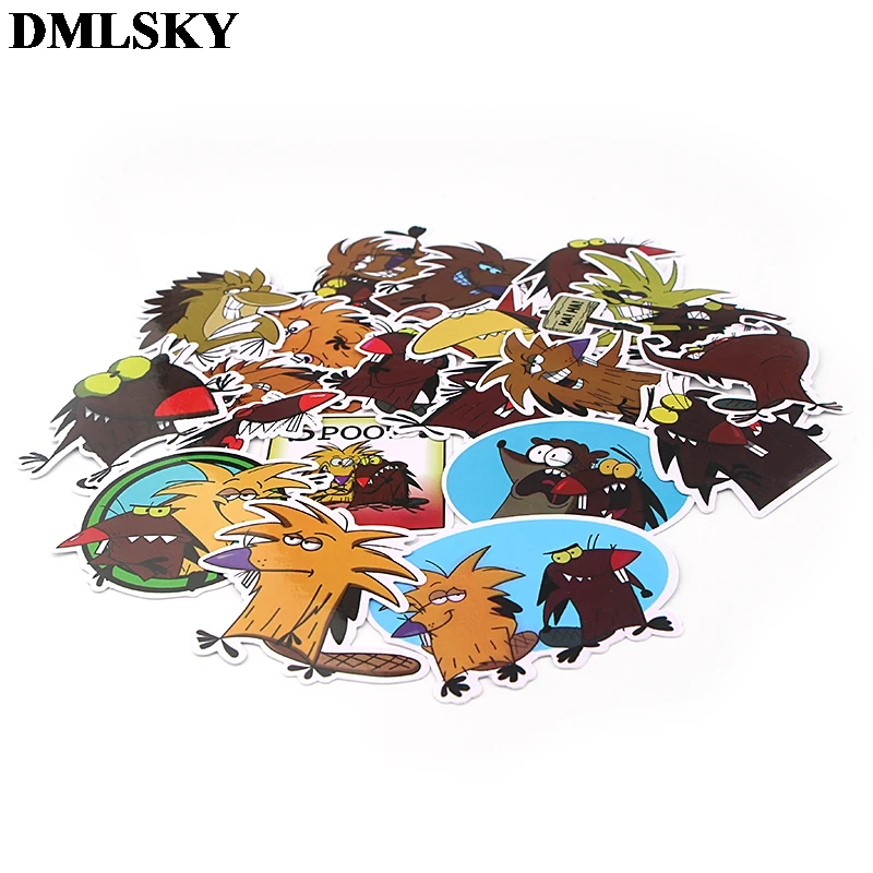 20 шт./компл. DMLSKY Angry Beaver милые наклейки в альбом водонепроницаемый Скрапбукинг для автомобиля багажа ноутбука телефон наклейка M3807