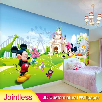 

Jointless Lovely Photo Wallpaper 3D Wall Mural Cartoon Wall Paper Boys Kids Girls Room Decor Bedroom Art Home Decoration