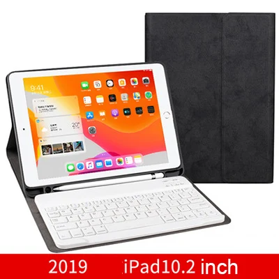 A Чехол с клавиатурой для Apple iPad 10,2 дюймов 9,7 20172018 Bluetooth беспроводная клавиатура чехол для iPad Air Pro 10,5 - Цвет: A