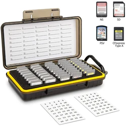 Porte cartes mémoire à 40 fentes, étui organiseur pour cartes SD SDHC SDXC Cfexpress Type A pour Sony PSV PS Vita pour Nintendo Switch 