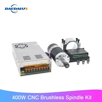 

Brushless CNC Spindle 400W DC Spindle ER11 Collet 55MM Clamp Stepper Motor Driver Switching Power Supply For Milling Machine