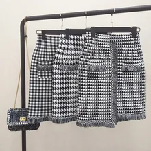 Новое поступление Повседневное юбкой в стиле хип-хоп Плоские стройные по Высокая талия карман посылка бедра Модные женские ботильоны с мини юбка-карандаш