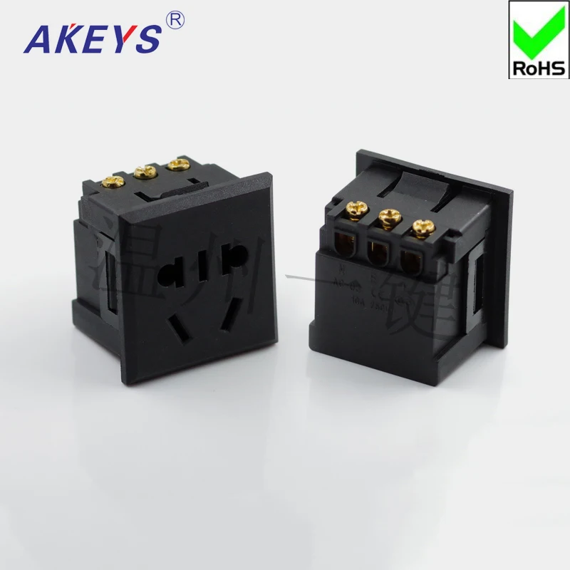 2 шт. AC-012-02B Карта встроенный новый национальный стандарт пять отверстий Настольный Сетевая розетка пять отверстий 10A250V Универсальный