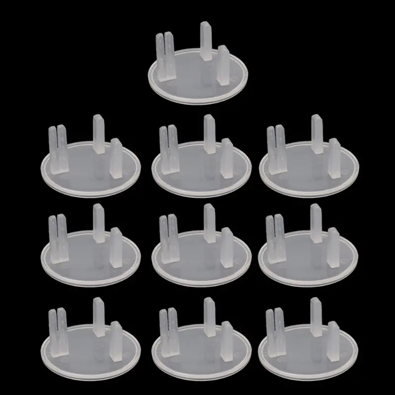 Socket Covers 10 Pcs UK Power Socket Baby Electric Sockets Outlet Plug Kids Electrical Safety Protector