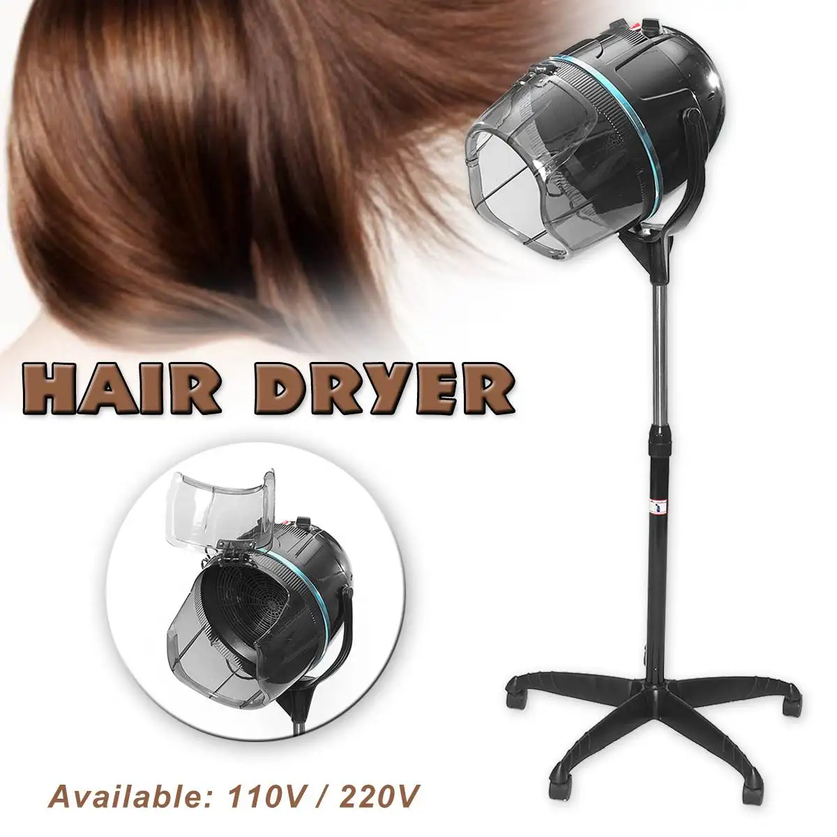 

Professional Hair Dryer Color Processor Salon Perming Drying Machine 110V/220V Salon Colouring Heater Hair Treatment Tools 1000W