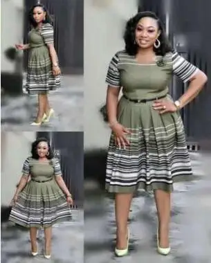Новое летнее элегантное модное Стильное Африканское женское платье размера плюс XL-4XL