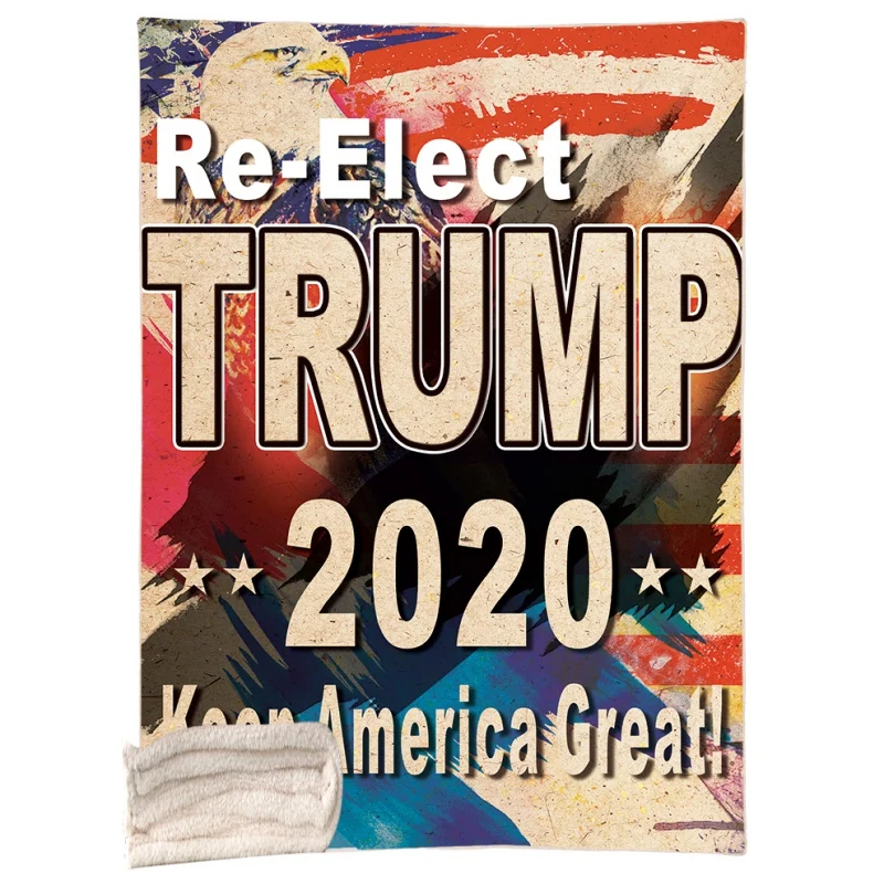 150x200 см Покрывало с принтом Trumps двустороннее мягкое плюшевое одеяло для взрослых и детей - Цвет: A7