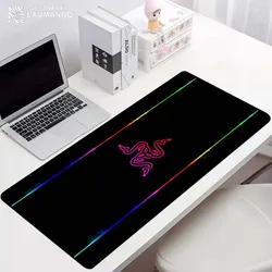 Razer almofada do mouse para computador mousepad gamer tapete kawaii acessórios gaming computador portátil mausepad tapete de borracha tapetes do computador teclado anime