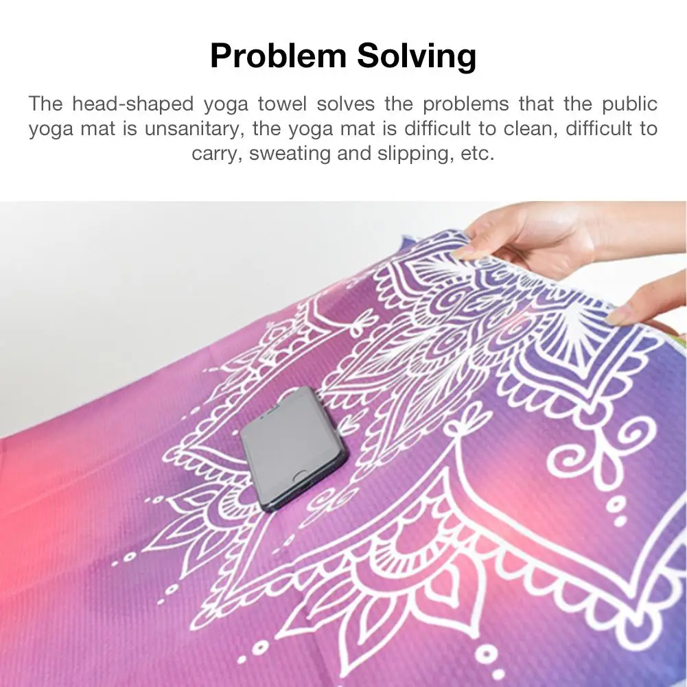 183*65 см классическое мандола полотенце для йоги Алмазная текстура нескользящий портативный Дорожный Коврик для йоги полотенце Коврик для пилатеса фитнес йога одеяло