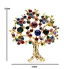 Wuli & bébé multicolore strass arbre broches femmes hommes arbre de noël fête bureau décontracté broche broches cadeaux ► Photo 2/3