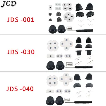 

JCD for Dualshock 4 PS4 PRO Slim Controller L1 R1 L2 R2 Trigger Buttons Analog Stick + Conductive Rubber Button Repair Parts