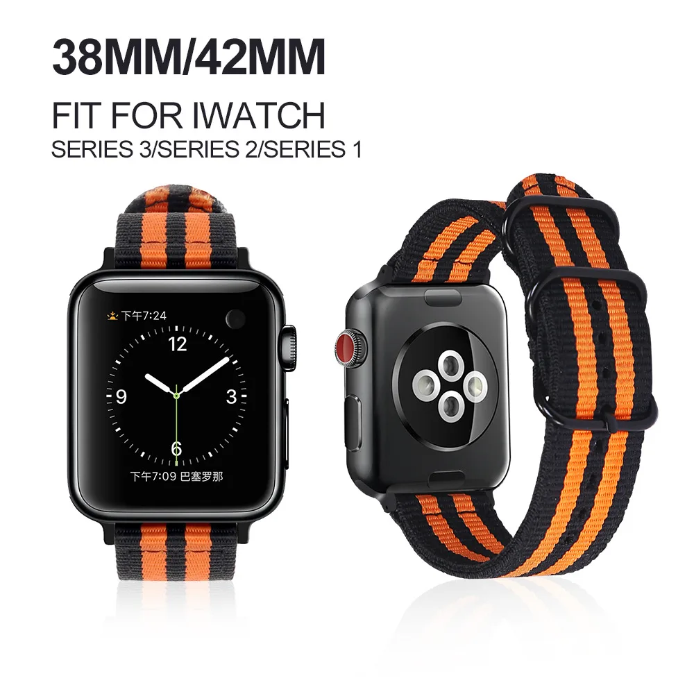 Нейлоновый ремешок для apple watch 4 3 44 мм 40 мм iwatch ремешок 42 мм 38 мм для apple watch 2 1 тканевый браслет для iphone