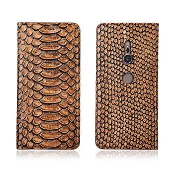 

Natural leather mobile phone cases credit card slot holder for Sony Xperia XZ3 case for Sony Xperia XZ2 phone cover coque funda