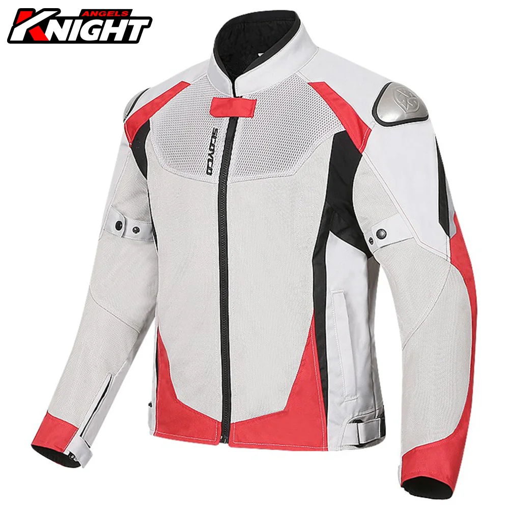 Chaqueta de Moto de verano para hombre, chaqueta de carreras de malla  transpirable, protección con certificación CE, ropa anticaída para  Motocross - AliExpress