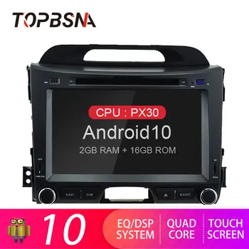 

TOPBSNA Android 10 Car DVD player For KIA SPORTAGE 2010-2015 GPS Navigation 2 Din Car Radio Multimedia Stereo WIFI Auto Headunit