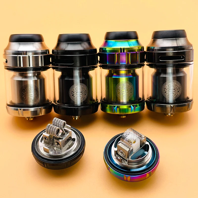 DSXvape-atomizador zeus x rta zeus x mesh rta, 3,5 ml/4,5 ml, 25mm, doble bobina Ni80 con cubierta de malla, tanque reconstruible, vaporizador