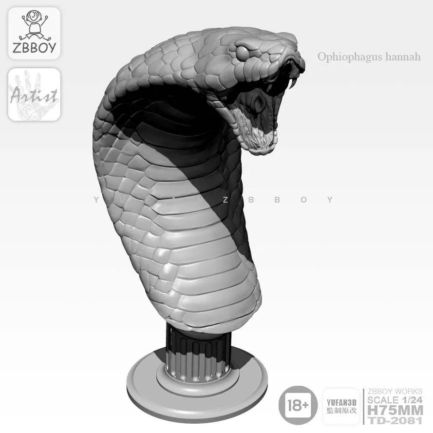 70MM Resin Kits King Cobra resin Soldier self-assembled TD-2081 | Игрушки и хобби