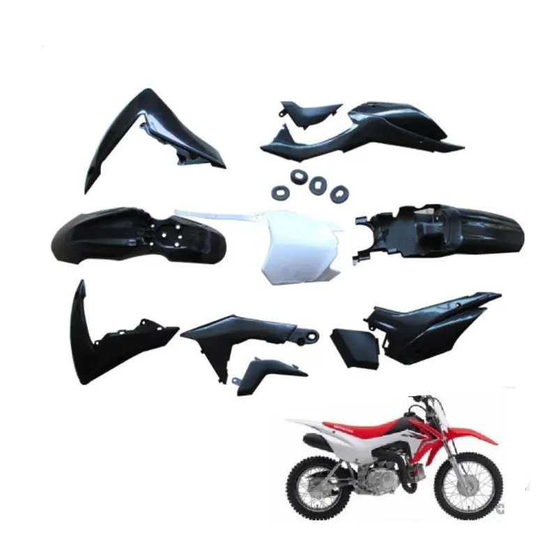 Для CRF110 пластиковые части обтекателя крышки наборы для внедорожных мотоциклов Грязь велосипед ямы для honda CRF110 2013 BOSUER - Цвет: 4