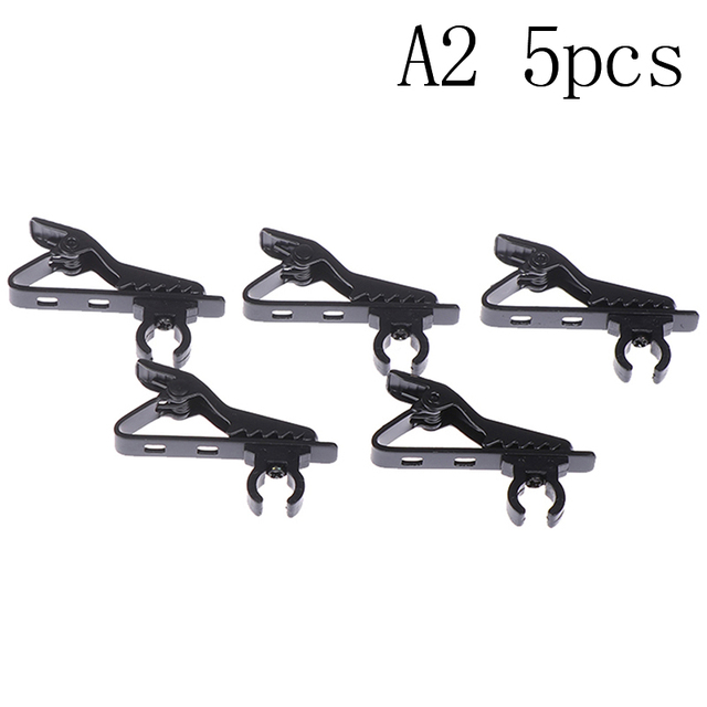 Microphone Iron Clip Tie Clip Mic Lapel Collar Clip Microphone Accessories Protable Clip For MP3 Phone Earphone